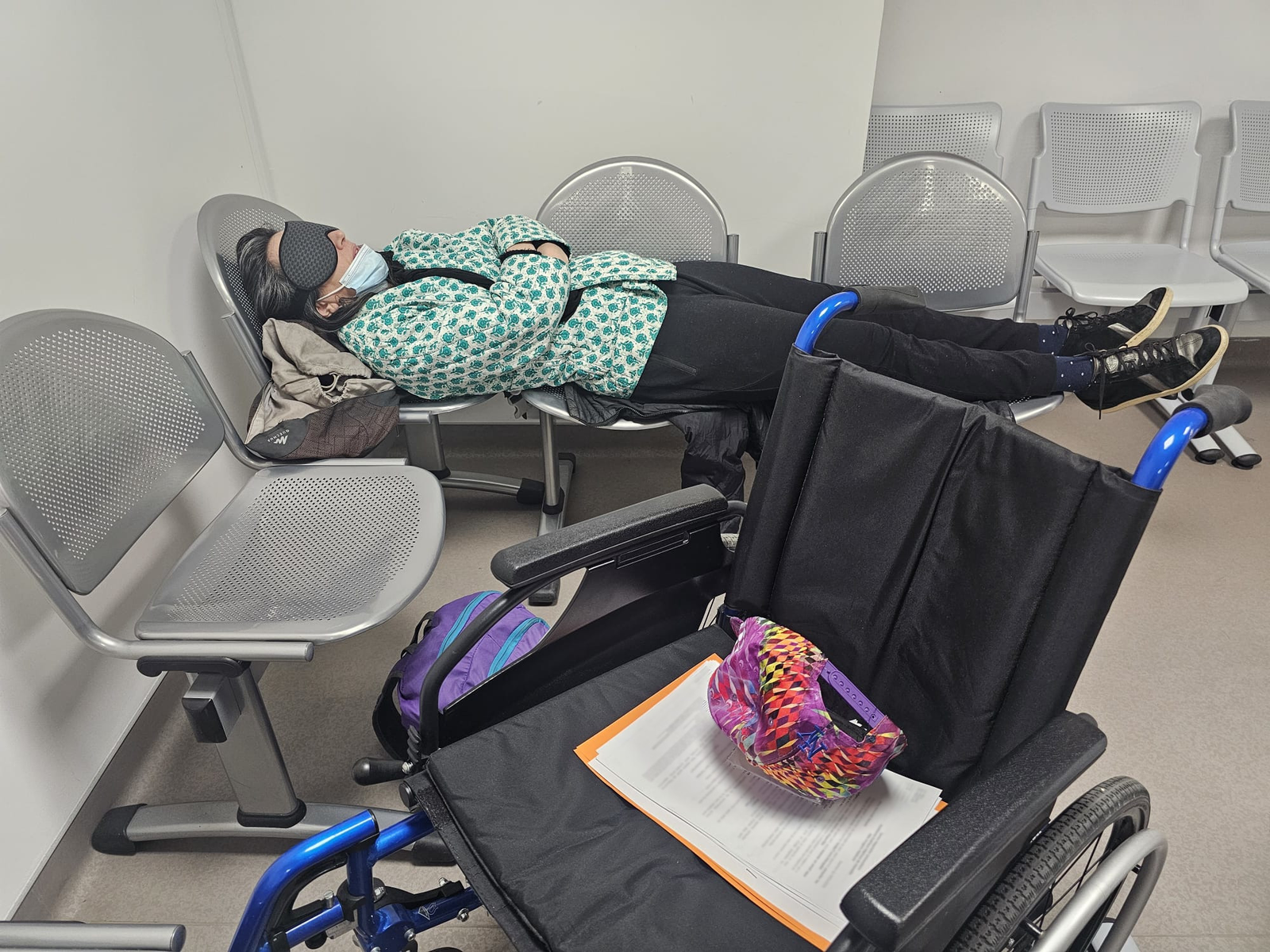 Attente d’un examen de scanner cérébral